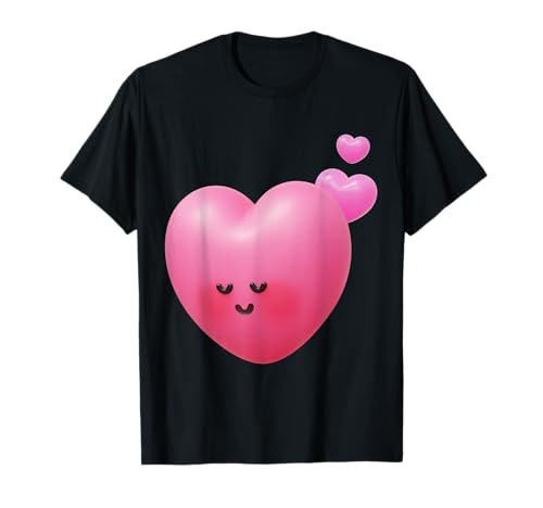 Lustiges Unisex-T-Shirt mit 3D-Motiv von Shy Heart für Herren und Damen T-Shirt von 3D Shy Heart Funny Unisex Design For Men Women Tee