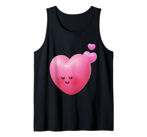 Lustiges Unisex-T-Shirt mit 3D-Motiv von Shy Heart für Herren und Damen Tank Top von 3D Shy Heart Funny Unisex Design For Men Women Tee