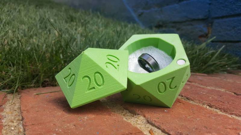 D20 Ring Box All 20S 3D Gedruckte Eheringbox D20 Ring Box All 20S 3D Gedruckte Eheringbox von 3DCentral