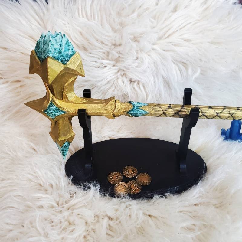 Elder Spirals Skyrim Glas Kriegshammer/Glaswaffe Cosplay Halloween von 3DCreationsNmore