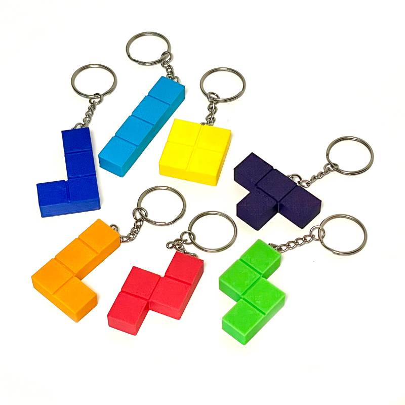Tetris Schlüsselanhänger-Set von 3DDruckraum
