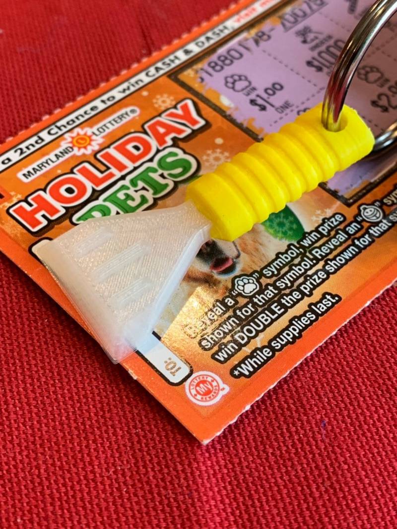 Eiskratzer Lotto/Geschenkkartenkratzer Schlüsselanhänger Eiskratzer Lotto/Geschenkkartenkratzer Schlüsselanhänger von 3DFuture