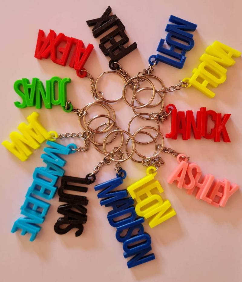 3D Printed Personalized Keychain With Special Design von 3DLandArt