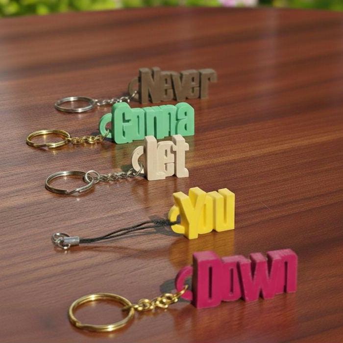 Personalisierter 3D-Gedruckter Schlüsselanhänger Mit Wunschnamen | Einzigartiges & Handgemachtes Geschenk Für Freunde, Familie Oder Schüler Personalisierter 3D-Gedruckter Schlüsselanhänger Mit Wunschnamen | Einzigartiges & Handgemachtes Geschenk Für Freunde, Familie Oder Schüler von 3DMakerz
