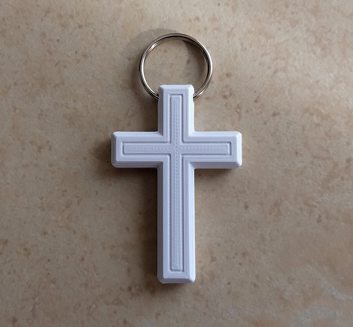 Kreuz Schlüsselanhänger - 3D Gedruckt Kreuz Schlüsselanhänger - 3D Gedruckt von 3DSolids