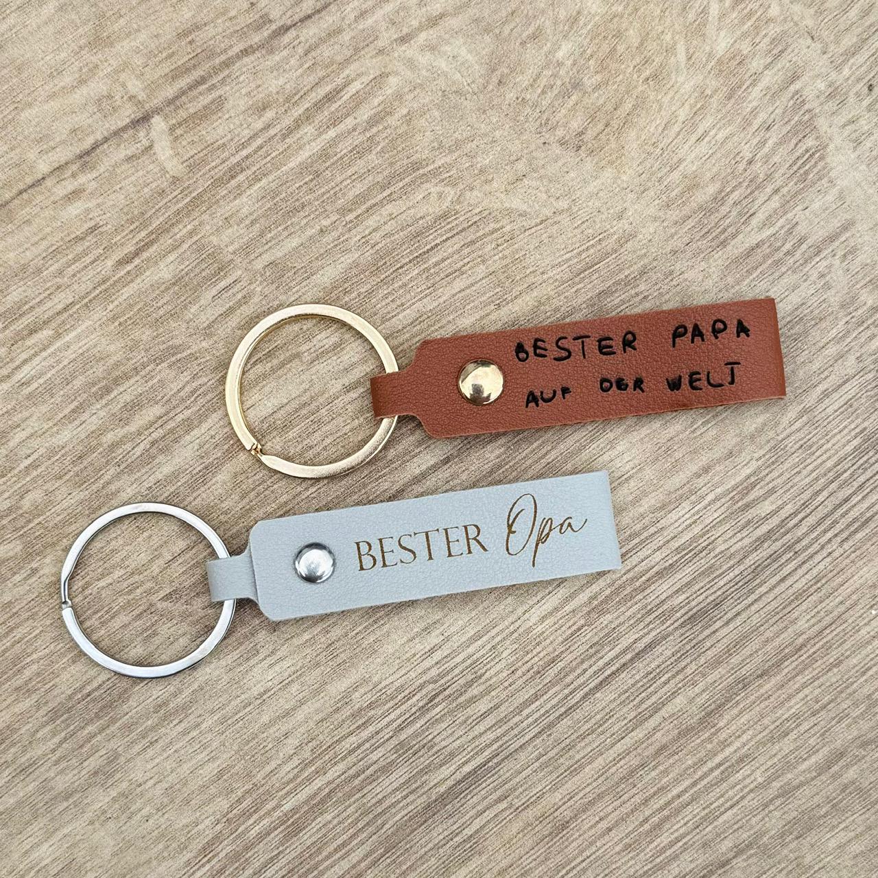 Personalisierter Schlüsselanhänger Aus Leder von 3Dekorativ