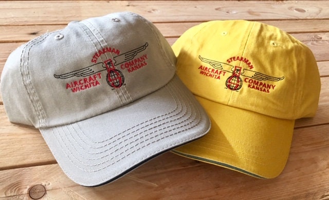 Vintage Stearman Logo Hut Versandkostenfrei von 3DogLogos