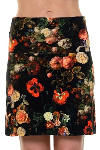 Sommer Jersey Minirock Mini Rock kurzer Rock Damen A Linie XS Mystic Rose von 3Elfen