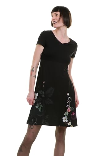 Sommer Kleid Damen DREI Elfen Lilly Kleid Kurzarm Legerer locker geschnitten Sunflowers L von 3Elfen