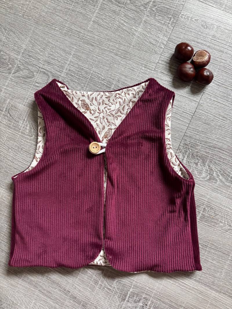 Mädchen Weste Cord Gr 98/104 Mädchen Weste Cord Gr 98/104 von 3HerzchenHandmade