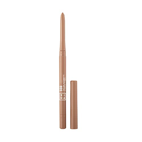 3INA MAKEUP - The 24H Automatic Eyebrow Pencil 550 - Blonde - 24 Stunden lang anhaltende - Wasserfeste Formel - Integriertem Anspitzer - Augenbrauenstift - präzise Spitze - Vegan - Cruelty Free von 3ina