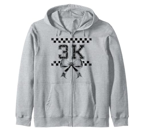 I'm Ready for 3K Preppy Girly Coquette Bow Girl Pre K3 PK3 Kapuzenjacke von 3K Level Unlocked Kid First Day Pre Kindergarten 3