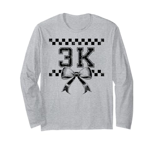 I'm Ready for 3K Preppy Girly Coquette Bow Girl Pre K3 PK3 Langarmshirt I'm Ready for 3K Preppy Girly Coquette Bow Girl Pre K3 PK3 Langarmshirt von 3K Level Unlocked Kid First Day Pre Kindergarten 3