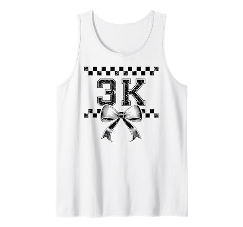 I'm Ready for 3K Preppy Girly Coquette Bow Girl Pre K3 PK3 Tank Top von 3K Level Unlocked Kid First Day Pre Kindergarten 3
