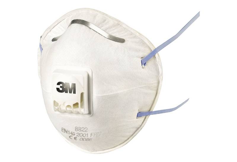 3M Nitril-Handschuhe Maske 8822 FFP2 mit Ventil 10 Stück (6 Stück) von 3M