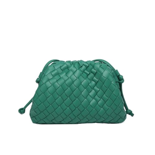 3MOG7Y1 Kleine Umhängetasche aus weichem PU-Leder für Damen, gewebte Umhängetasche, kleine Umhängetasche für Damen, Handtaschen, Kuriertaschen, Racinggreen, Medium 3MOG7Y1 Kleine Umhängetasche aus weichem PU-Leder für Damen, gewebte Umhängetasche, kleine Umhängetasche für Damen, Handtaschen, Kuriertaschen, Racinggreen, Medium von 3MOG7Y1