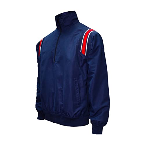 3N2 Umpire Jacke mit halbem Reißverschluss - blau - Herren Medium (Herren Größe 48-50) von 3N2
