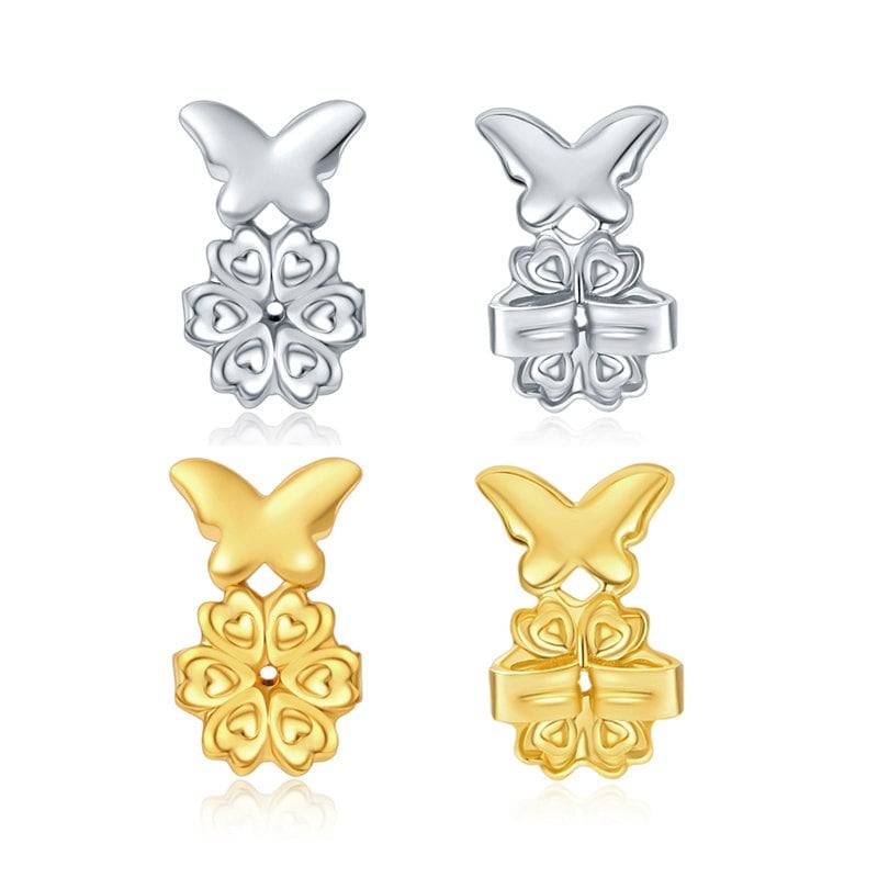 Elite Magic New Earring Zurück Heber2 Paare Einstellbare Hypoallergen Ohrring Aufzüge - Wie Wir Im Fernsehen Gesehen | 1 Golden +1 Silvery Elite Magic New Earring Zurück Heber2 Paare Einstellbare Hypoallergen Ohrring Aufzüge - Wie Wir Im Fernsehen Gesehen | 1 Golden +1 Silvery von 3NNNStore