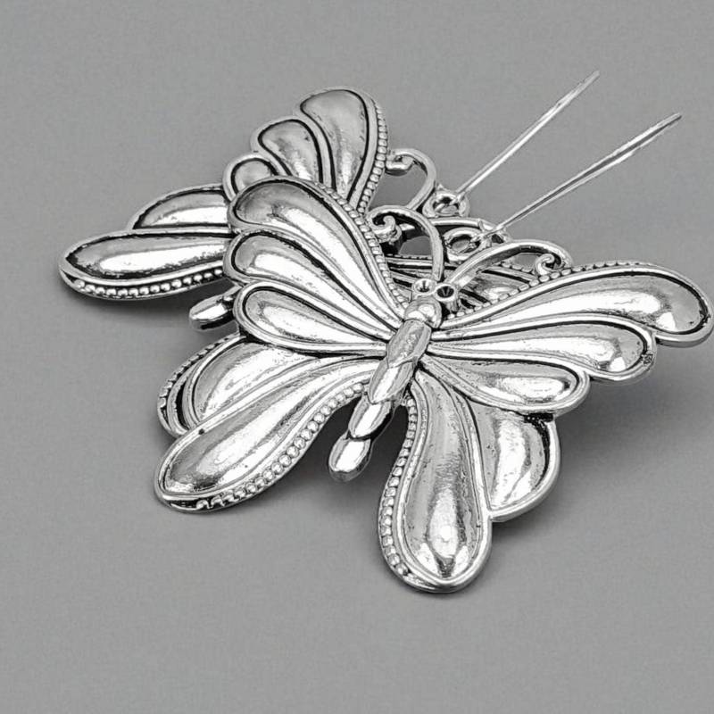 Schmetterling Silber Ohrringe, Groß Übergroß, Schmetterlingsschutzgebiet, Gartenschmetterlinge, Frühlingsschmuck, Gärtner, Handgemachtes Geschenk von 3PetuniaPlace