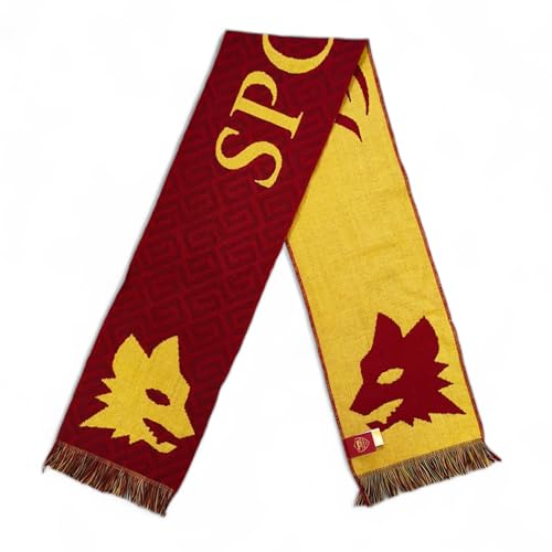 3R SPORT SRL sc/ro/j Schal Stadion, rot, 145x22cm von AS Roma