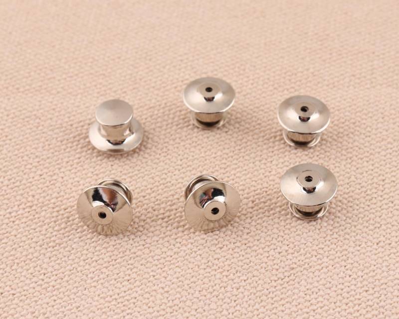 10Pcs Pin Backs Verriegelung Von Pins Behälter Silberne Farbkupplung Etiketten-Pins Dekoration Für Beutel-Bekleidung Heimwerker-Handgefertigte von 3SistersWishes
