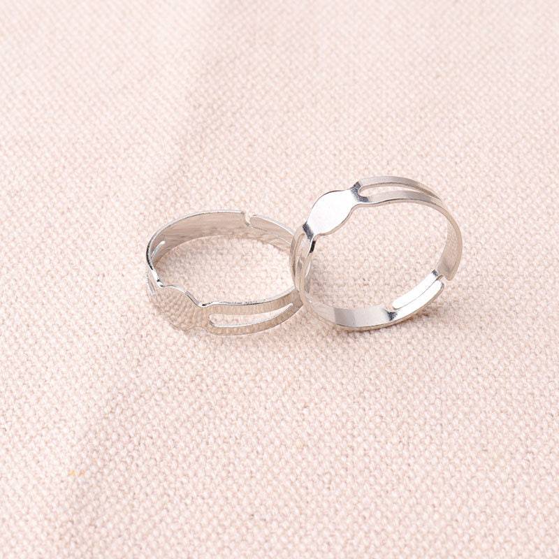10Pcs Ring Blanks Flat Base Adjustable Versiert von 3SistersWishes