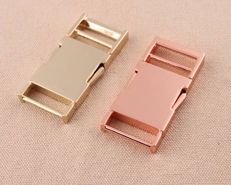 2 Teile/Los 1 "25 Mm Quick Side Freigabe Schnallen Gold Und Rose Farbe Gurtschnallen Für Gurtband Kragen Gürtel Tasche Kleidungsstück Diy Zubehör von 3SistersWishes