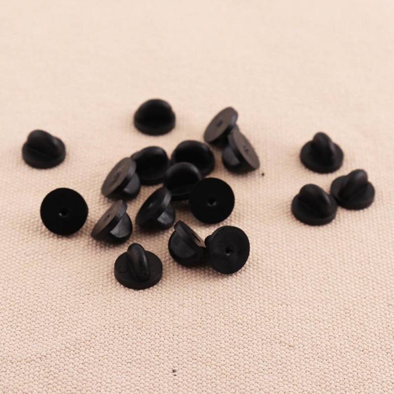 30Pcs Kupplungen Kautschuk Emaille Pin Rücken 12 Mm Kunststoff-Pin Zurück Gummi Wieder Für Anstecknadeln von 3SistersWishes