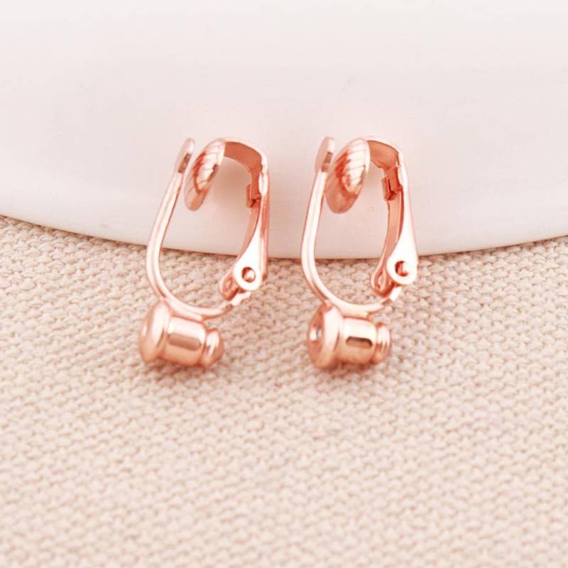 Klip Auf Ohrring Konverter Rose Gold Überzogene Clips Nicht Durchbohrte Ohren Ändern Sich Durchbohrt Über 6Paare von 3SistersWishes