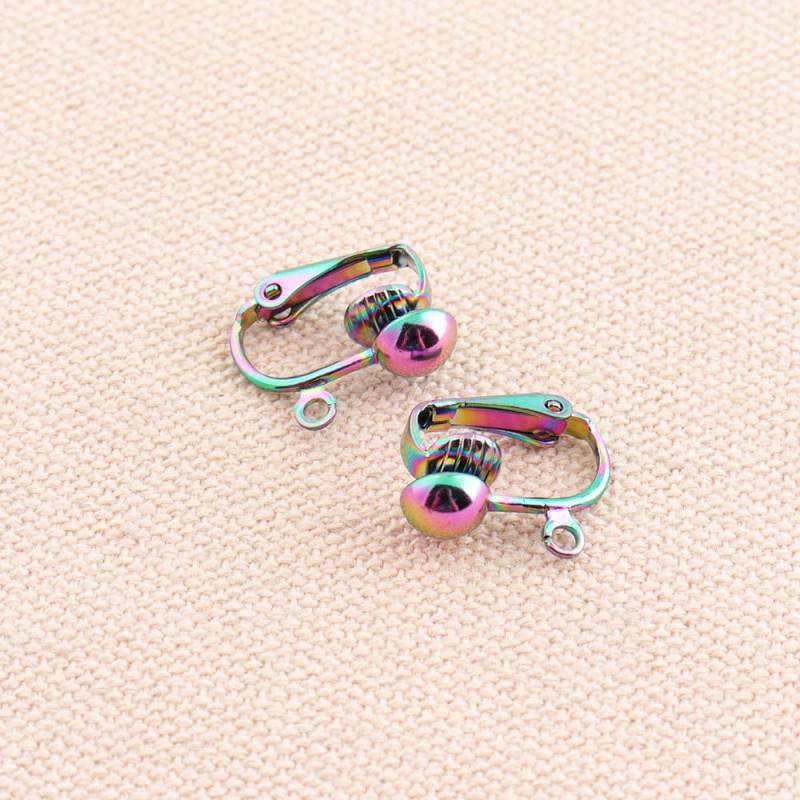 Schöne Ohrring-Clip Auf Ohrring Konverter Bunten Clip Nicht Ohrlöcher Ändern Durchbohrt Über von 3SistersWishes
