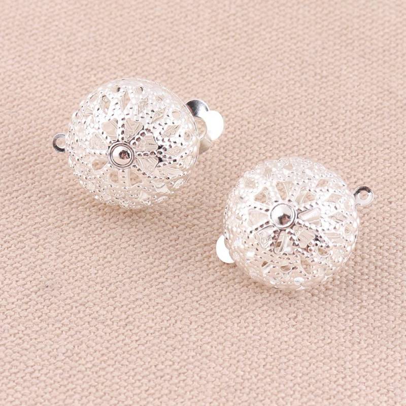 Weiß Silber Ohrring Clip Mit Filigranen Design Nicht Durchbohrt Ohren Änderung Über, 6Pairs von 3SistersWishes