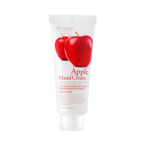 3W Clinic Apple Hand Cream Handcreme mit Apfel Extrakt und Sheabutter für Männer und Frauen - Handpflege gegen trockene Haut Maniküre von 3W Clinic