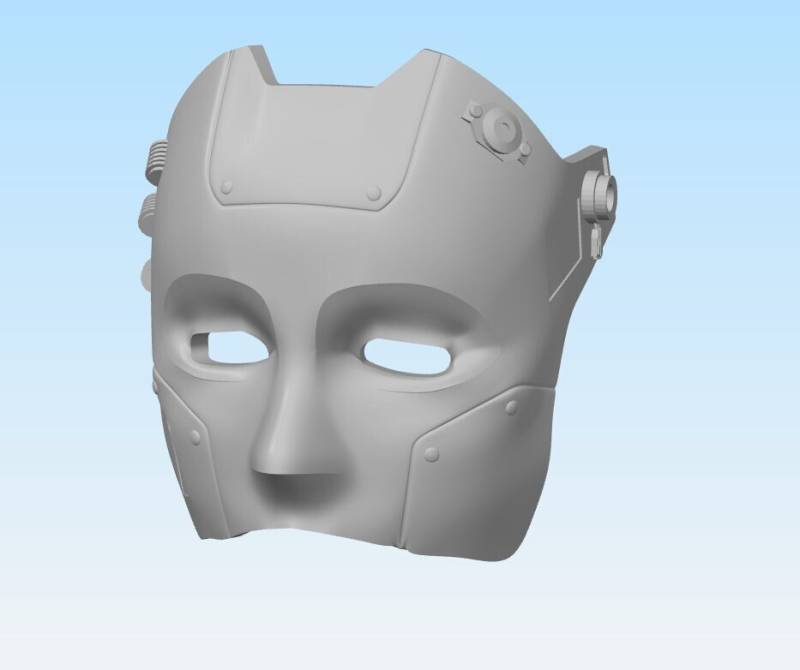 3D Printed Android Mask For Cosplay & Halloween - Durable, Available in Multiple Colors & Sizes von 3dPrintingFoundry