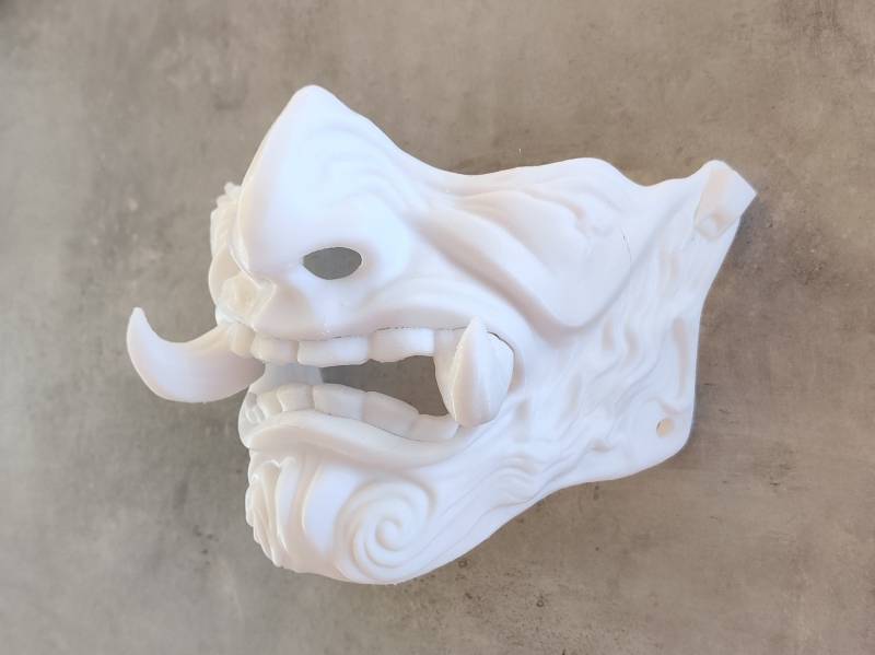 3D Printed Samurai Mask - The Perfect Mempo For Your Cosplay Costume 3D Printed Samurai Mask - The Perfect Mempo For Your Cosplay Costume von 3dPrintingFoundry