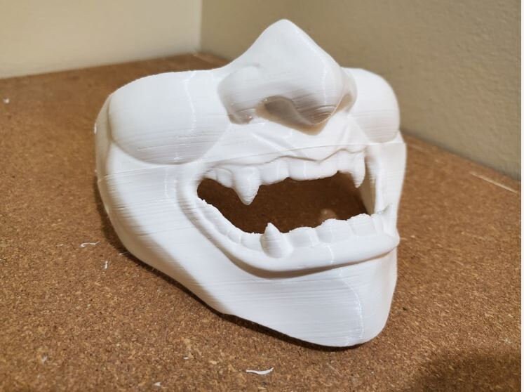 Oni Mask | 3D Printed & Very Durable Geisha Perfect For Cosplay Choose From 3 Colors von 3dPrintingFoundry