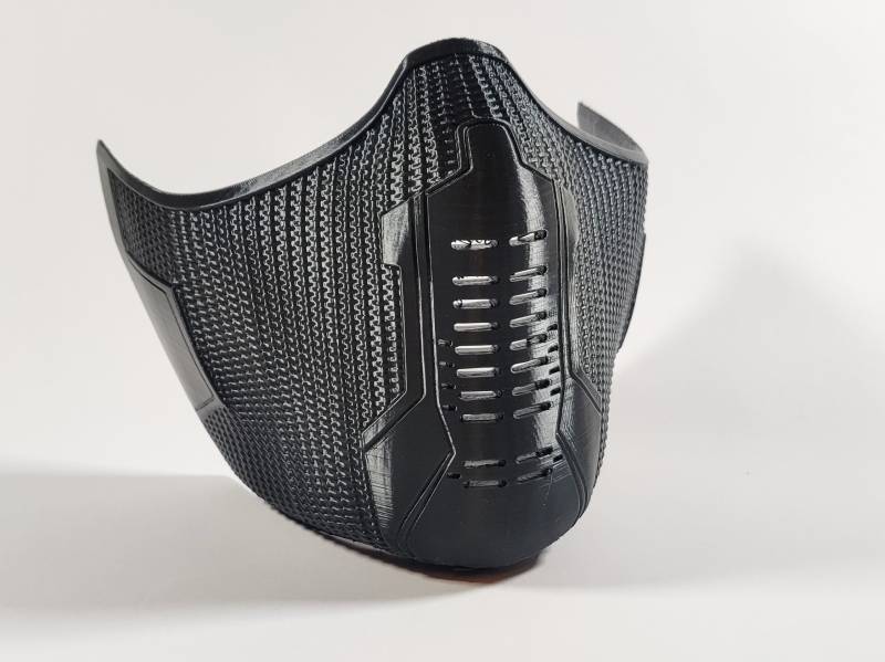 Winter Soldier Mask | Bucky Barnes Inspired 3D Printed Available in Three Colors Black, White, Gray Exceptionally Durable von 3dPrintingFoundry