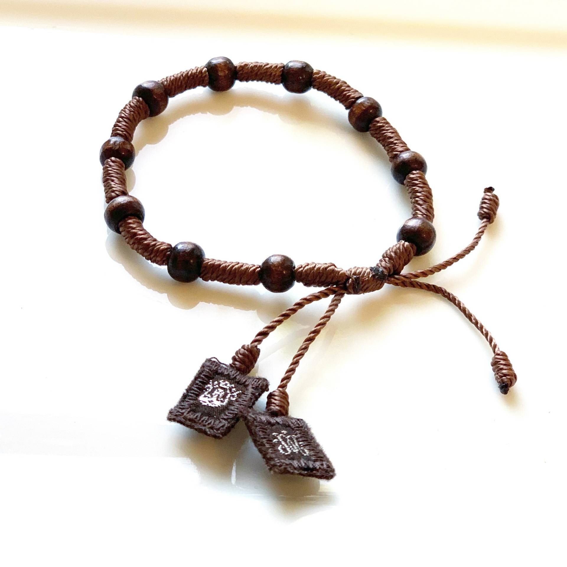 Mt Karamell Holz Verstellbares Herren Rosenkranz Armband Mt Karamell Holz Verstellbares Herren Rosenkranz Armband von 3friendssignature