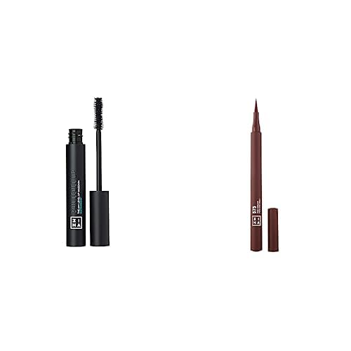 3INA MAKEUP - 3INA Natural Look Bundle - The 24H Level Up + Waterproof 900 - The Color Pen Eyeliner 575 - Vegan - Cruelty Free von 3ina