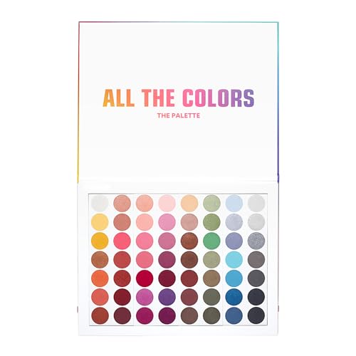 3INA MAKEUP - All The Colors Palette - Multicolor Lidschatten Palette Langanhaltende Farbtöne - Multicolor Lidschatten mit 56 Farbtöne Matte glitter & Mettalic Finish - Vegan - Cruelty Free von 3ina