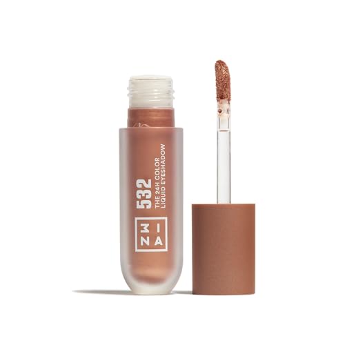 3INA MAKEUP - The 24H Color Liquid Eyeshadow 532 - Goldbraun Flüssiger Lidschatten - 24H Langanhaltende - Wasserfeste Formel - Leichte und Cremige Textur - Vegan - Cruelty Free von 3ina