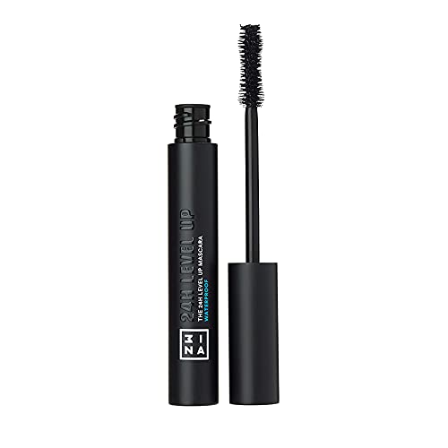 3INA MAKEUP - The 24H Level Up Mascara Waterproof 900 - Schwarz Wimperntusche Lange Wimpern - Volume Länge Kurve Mascara - Sanduhrbürste Wimperntusche für Empfindliche Augen - Vegan - Cruelty Free von 3ina