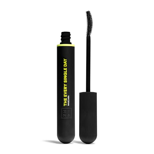 3INA Makeup - The Every Single Day Mascara - Schwarz Wimperntusche Lange Wimpern - Volume Länge Kurve Mascara - Sanduhrbürste Wimperntusche für Empfindliche Augen - Vegan - Cruelty Free von 3ina