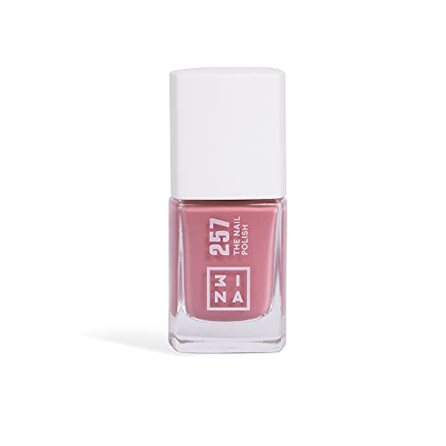 3INA MAKEUP - The Nail Polish 257 - Dunkelrosa Nagellack Langanhaltende mit Glänzende und Geschmeidige Farbe - Nagellack Schnelle Trocknung & Einfaches Auftragen - Vegan - Cruelty Free von 3ina