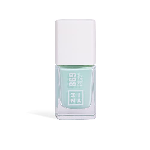 3INA MAKEUP - The Nail Polish 869 - Aquamarin Nagellack Langanhaltende mit Glänzende und Geschmeidige Farbe - Nagellack Schnelle Trocknung & Einfaches Auftragen - Vegan - Cruelty Free von 3ina