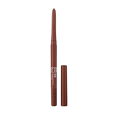 3INA MAKEUP - The 24H Automatic Eye Pencil 575 - Braun - Automatisch Einfahrbar Augenstift - Langhaltende Definition - Hochpigmentiert - Schärfer und Bürste Integriert - Vegan - Cruelty Free von 3ina