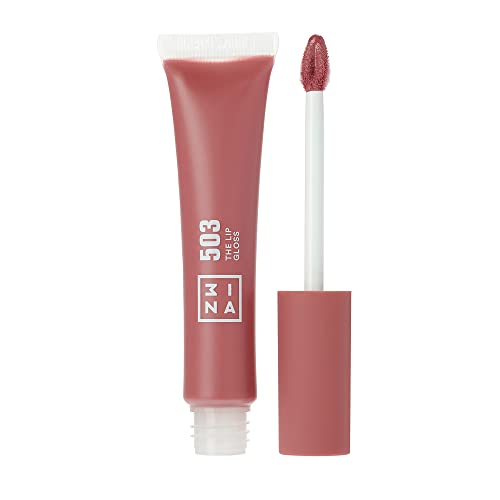 3INA MAKEUP - Vegan - Cruelty Free - The Lip Gloss 503 - Hautfarbe - Langanhaltende Formel - Intensive Glänzende und geschmeidige Farbe - Schnelles Trocknen - Einfaches Auftragen - Glänzendes Finish von 3ina