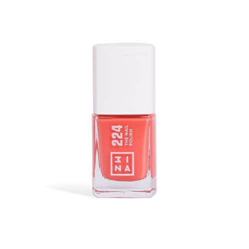 3INA MAKEUP - The Nail Polish 224 - Koralle Nagellack Langanhaltende mit Glänzende und Geschmeidige Farbe - Nagellack Schnelle Trocknung & Einfaches Auftragen - Vegan - Cruelty Free von 3ina