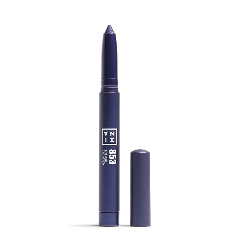 3INA MAKEUP - The 24H Eye Stick 853 - Dunkelblau Lidschatten mit Cremige Textur - Lidschatten stift Wasserfest 24h - Lidschatten mit Matte Shimmer & Mettalic Finish - Vegan - Cruelty Free von 3ina