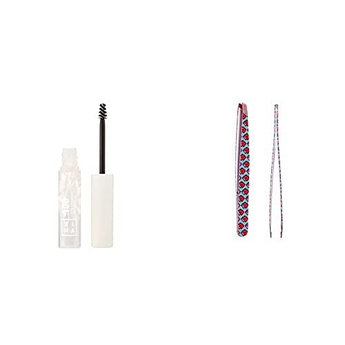 3INA MAKEUP - Vegan - The Eyebrow Mascara 100 + The Pixel Tweezers - Augenbrauenstift - Perfektion der Augenbrauen - Makeup Set von 3ina