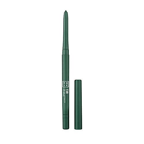 3INA MAKEUP - The 24H Automatic Eye Pencil 739 - Grün - Automatisch Einfahrbar Augenstift - Langhaltende Definition - Hochpigmentiert - Schärfer und Bürste Integriert - Vegan - Cruelty Free von 3ina